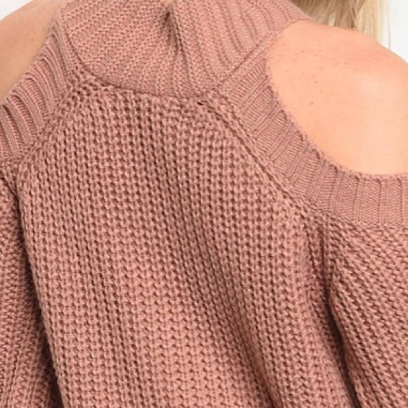 Blush Cold Shoulder Sweater - Picture 8 of 8